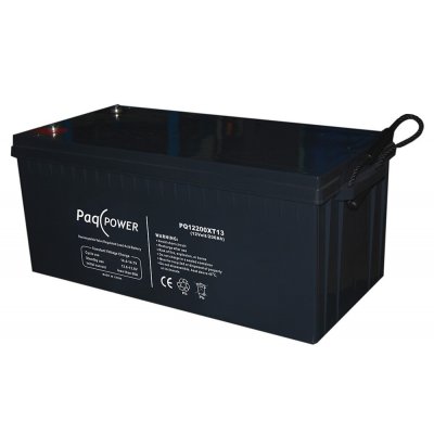 12V/200Ah PaqPOWER VRLA battery 10 years Extended