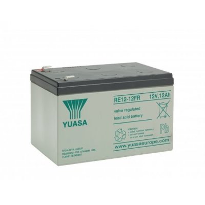 12V/12Ah Yuasa 6-9 years Blybatteri RE12-12FR