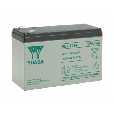 12V/7Ah Yuasa 6-9 years VRLA battery RE7-12FR