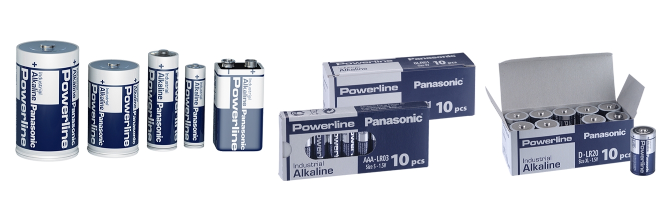Panasonic Alkaline Powerline batterier